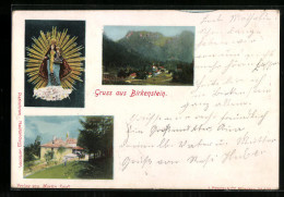 AK Birkenstein, Ortsansicht, Madonnenfigur  - Other & Unclassified