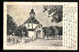 AK Unterhaching B. München, Projektierte Herz Jesu-Sühnungs-Kapelle I. Hachingertal  - Unterhaching