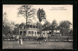 CPA Beausens, Cottage Normand A Village  - Autres & Non Classés