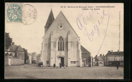 CPA Condé-sur-Huisne, L`Eglise, Vue De Face  - Autres & Non Classés