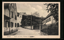 AK Schlatt, Partie Mit Kirche, Pfarrhaus Und Schulhaus  - Other & Unclassified