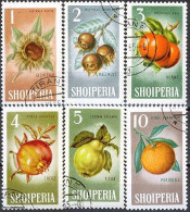 ALBANIA 1965, FRUITS, COMPLETE, USED SERIES In GOOD QUALITY - Albania