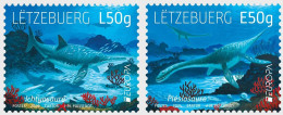 Luxembourg 2024 Europa CEPT Undewater Fauna Set Of 2 Stamps MNH - Préhistoriques