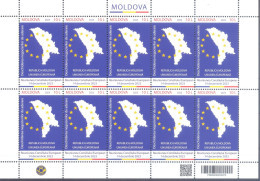 2023. Moldova, Moldova - Candidate For Membership Of European Union, Sheetlet,  Mint/** - Moldawien (Moldau)