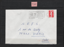 PRIX FIXE Panazol 87 Haute Vienne 3e Salon Du Papier De Collection  Marianne Du Bicentenaire Flamme 2980 - Mechanical Postmarks (Advertisement)