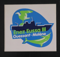 Autocollant Vintage Ferry Bretagne Enez Eussa 3 Ouessant - Molène - Aufkleber