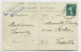 SEMEUSE 5C CARTE LIVERDUN MEUSE CONVOYEUR NANCY TOUL SANS A 19 SEPT 1909 NON SIGNALE - Railway Post
