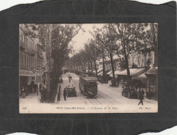 129038         Francia,     Nice,   L"Avenue   De La  Gare,   VGSB   1916 - Panoramic Views