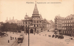 ALLEMAGNE - Munchen - Stiglmalerplatz Und Lowenbraukeller - Animé - Vue Générale - Carte Postale Ancienne - München