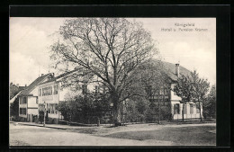 AK Königsfeld, Hotel U. Pension Krumm Von Strasse Aus Gesehen  - Sonstige & Ohne Zuordnung