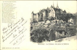 12013907 Neuchatel NE Chateau Vue Prise De Sablons Schloss Neuchatel - Otros & Sin Clasificación