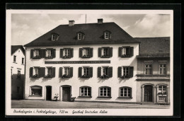 AK Bischofsgrün I. Fichtelgebirge, Gasthof Deutscher Adler  - Autres & Non Classés