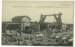 Saint Martin Belle-Roche - Carrières Chevenet, Scierie Et Raboteuse De Pierres (carriers Au Travail) Pas Circulé - Altri & Non Classificati