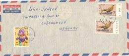 Libya Air Mail Cover Sent To Denmark 19-9-1966 Topic Stamps Nice Cover - Libya