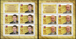 RUSSIA - 2018 - SET OF  M/SHEETS MNH ** - Heroes Of The Russian Federation - Unused Stamps