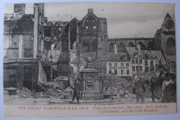 BELGIQUE - BRABANT FLAMAND - LEUVEN (LOUVAIN) - Après 1914 - La Cathédrale Et Le Marché Au Beurre - 1919 - Leuven