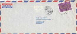 Libya Air Mail Cover Sent To Denmark 1965 Single Franked - Libya