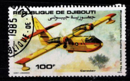 - DJIBOUTI - 1984 - YT N° 589 - Oblitéré -  Canadair - Gibuti (1977-...)