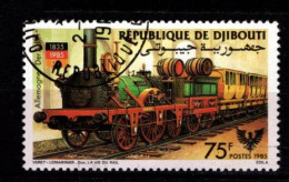 - DJIBOUTI - 1985 - YT N° 604 - Oblitéré -  Locomotive - Djibouti (1977-...)