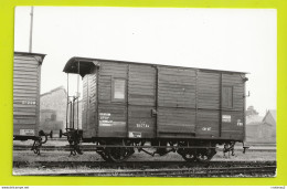29 CARHAIX PHOTO Originale TRAIN Wagon Fourgon Société Des Chemins De Fer Economiques En 1954 VOIR DOS - Trains