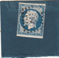 ///   FRANCE /// N° 14 Bleu 20cts  Bleu Foncé Losange Si 1735 LINAS  ?? Peu Courant - 1853-1860 Napoléon III.