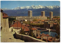 CPSM 10,5 X 15  Isère GRENOBLE Ville Olympique Vue Générale  Les Trois Tours  Belledonne* - Grenoble