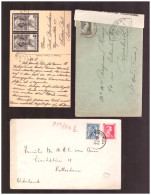 BELGIUM (LOT-2) > 1935-1942 POSTAL HISTORY > Censored Covers To France And Netherlands + Postcard To Switzerland - Cartas & Documentos