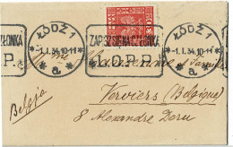 Enveloppe Circulée En 1934 - Polonia