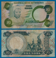 Nigeria 5 Naira Banknote 1979-1984 Pick 20 Sig.4 VF   (18183 - Other - Africa