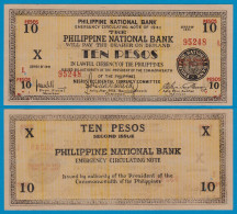 PHILIPPINEN - PHILIPPINES 10 Pesos 1941 Pick S627 AUNC  (18309 - Andere - Azië