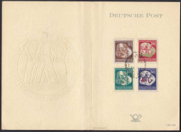 DDR 1951 Mi. 289-292 Weltjugendfestspiele Sonderkarte Mit SST   (20626 - Other & Unclassified