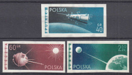 Polen - Poland  1959 Raumfahrt SPUTNIK Michel 1127-29 B Postfrisch  (22419 - Other & Unclassified