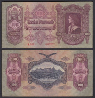 Ungarn - Hungary 100 Pengo Banknote 1930 Pick 98 Gutes VF  (3)   (22835 - Ungheria