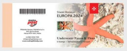 Malta 2024 Europa CEPT Undewater Fauna Octopus Starfish Stamp Booklet MNH - 2024