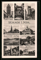 AK Demmin I. Pom., Ulanendenkmal, Markt Und Luisentor  - Demmin