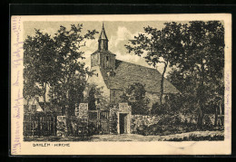 Künstler-AK Berlin-Dahlem, Blick Zur Kirche  - Dahlem