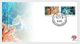 Malta 2024 Europa CEPT Undewater Fauna Octopus Starfish FDC - Malte