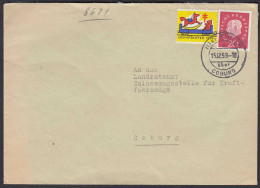 Fürth Am Berg über Coburg 1959 Landpost Bedarfsbrief M.Vignette  (23438 - Altri & Non Classificati