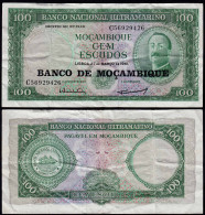 MOSAMBIK - MOZAMBIQUE 100 Escudos 1961 Pick 117 F/VF (4/3)  22831 - Other - Africa
