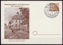 100 Jahre Bad Nauheim 1954 Privat-Ganzsache Mit Sonderstempel   (6907 - Altri & Non Classificati