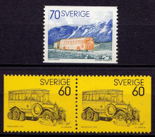 Schweden - Sweden Mi. 790/91 Post Omnibus ** Mit D/D   (6949 - Bussen