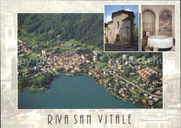 11985097 Riva San Vitale Fliegeraufnahme Luganersee Riva San Vitale - Sonstige & Ohne Zuordnung
