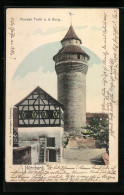 AK Nürnberg, Runder Turm A. D. Burg  - Nuernberg