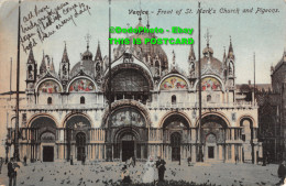 R416987 Venice. Front Of St. Marks Church And Pigeons - World