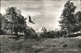 11965107 Ruetli Vierwaldstaettersee Ruetliwiese Bergwiese Schweizer Flagge Alpen - Other & Unclassified