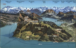 11963567 Buergenstock Vierwaldstaettersee Alpenpanorama Aus Der Vogelschau Buerg - Sonstige & Ohne Zuordnung