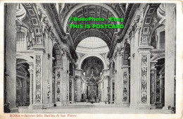 R417438 Roma. Interno Della Basilica Di San Pietro. Bill Hopkins Collection - World