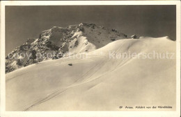 11960657 Arosa GR Abfahrt Von Der Hoernlihuette Wintersportplatz Plessur Alpen A - Sonstige & Ohne Zuordnung