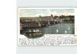 12079369 Zuerich Hotel Bellevue Mit Quaibruecke Zuerich - Autres & Non Classés