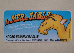 Autocollant Vintage Ermenonville - La Mer De Sable - Centre Attractifs Jean Richard - Aufkleber